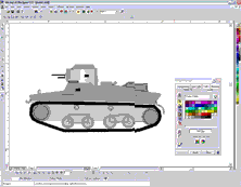 T-37 tankki Designer ohjelmassa